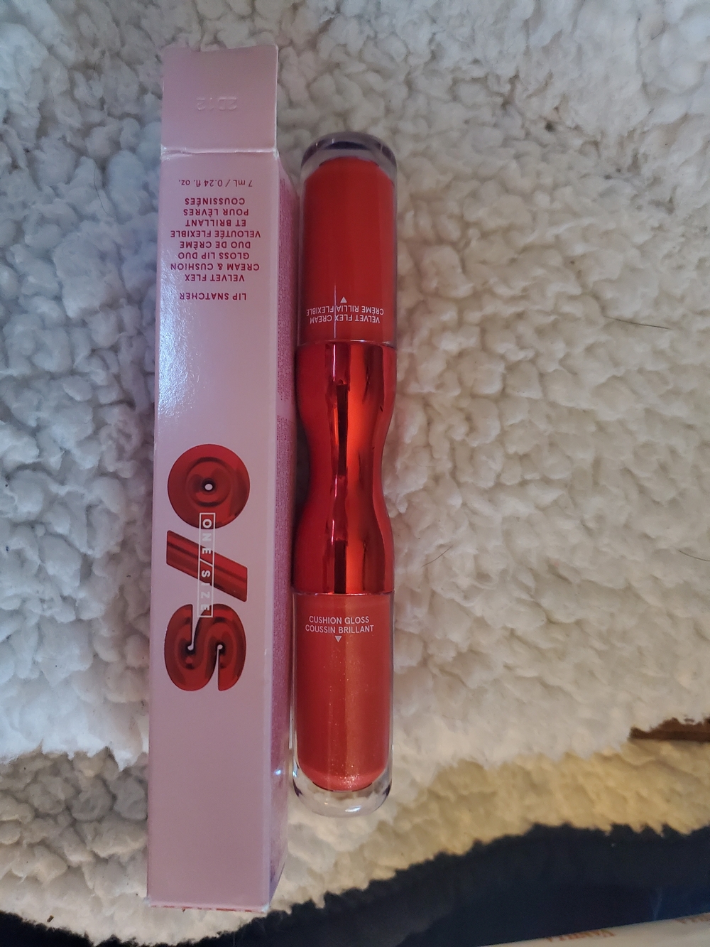 ONE/SIZE Cushion Gloss Lip Balm & Gloss Duo in Shimmery Red